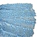 Aisunne African Lace Fabrics 5 Yards Nigerian French Lace Fabric with 3D Flower Fashion Embroidered Beading and Sequin for Wedding Party Dresses (Light Blue)