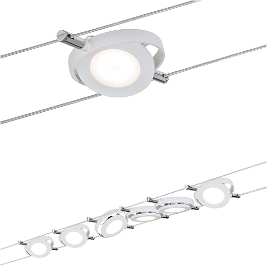Paulmann 941 06 Roundmac Led Wire System Spot Lights Tension