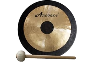 Arborea Gong Chau Gong Includes Gong Mallet & Hanging String Chinese Gong 20 Inch Hand Selected For Quality Great for Sound H
