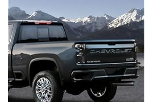 Rvinyl Tail Light Pre Cut Film Tint Cover Kit in Blackout Smoke Compatible with Chevrolet Silverado 2019-2023 - Adhesive Backs