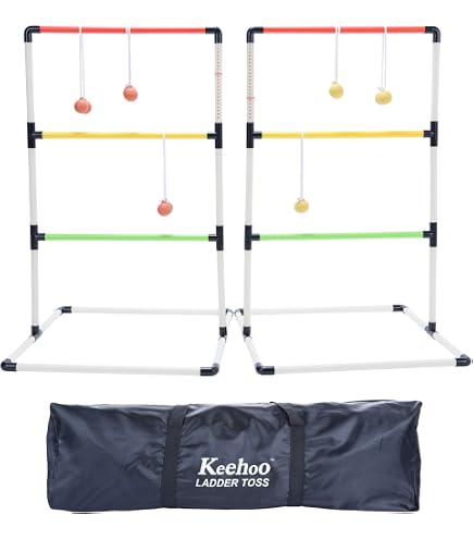 Ensemble Cornhole GoSports - 2 Planches Réglementaires, 8 Poufs, étui Transport - Jeu Extérieur