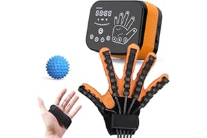 CANNABMALL Hand Rehabilitation Robot Gloves,Stroke Recovery Equipment 4 Workout Modes,Adjustable Strength,Rechargeable Finger Rehab Trainer for Hemiplegia Arthritis Dysfunction Recovery Right Hand L