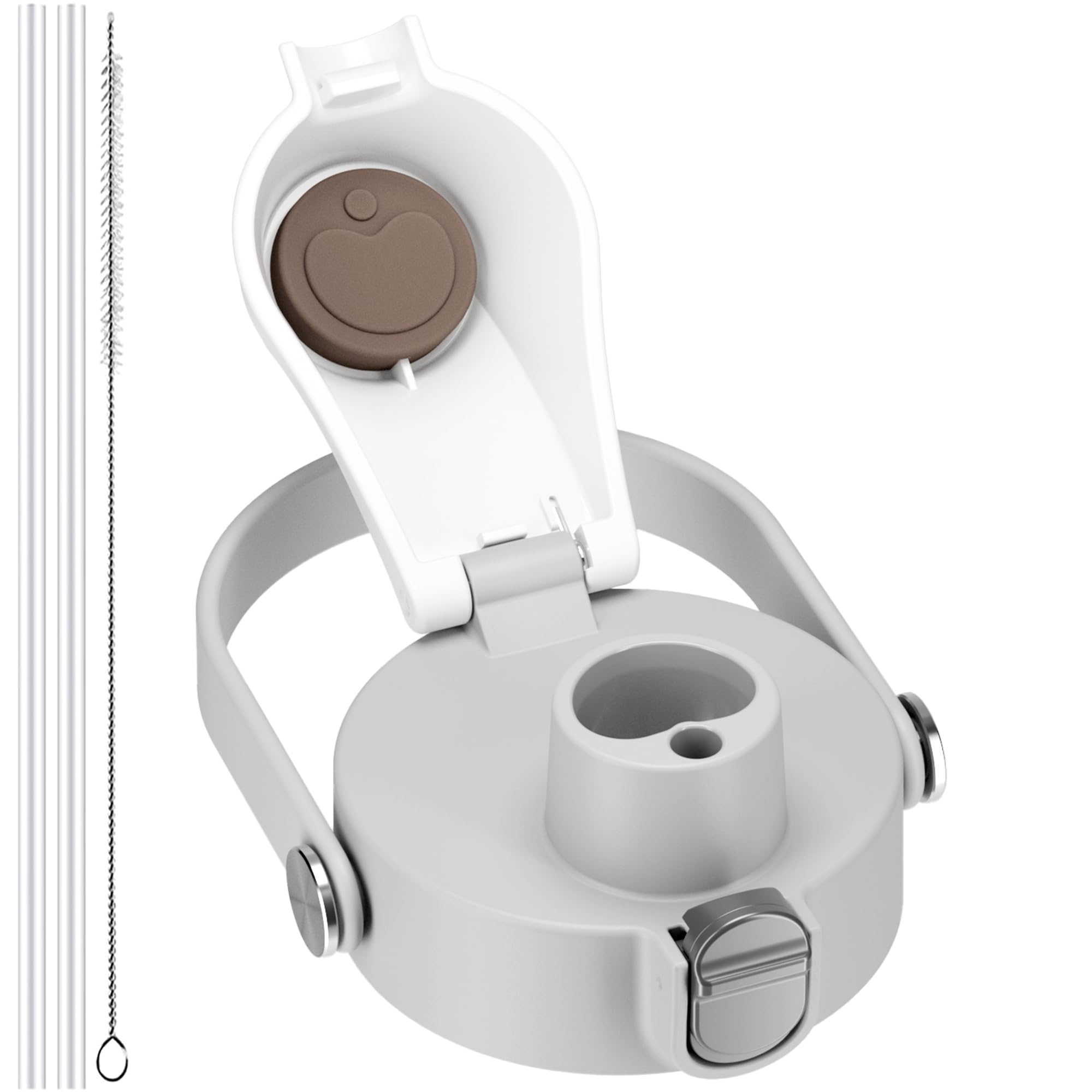 Photo 1 of 2 IN 1 Lid for Owala Freesip Cups, Replacement Lid for Owala 16oz 24oz 25oz 32oz 40oz, One Button Water Bottle Top Lid,BPA-Free Owala Accessories, Leak-Proof and Dishwasher Safe