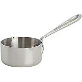 All-Clad D3 3-Ply Stainless Steel Butter Warmer 0.5 Quart Induction Oven Broiler Safe 600F Pots and Pans, Cookware, Sauce Pan