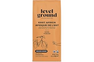 Level Ground Coffee - East Africa Craft Blend - Dark Roast, Whole Bean Coffee - Collective Fair Trade, Kosher - Specialty Cof