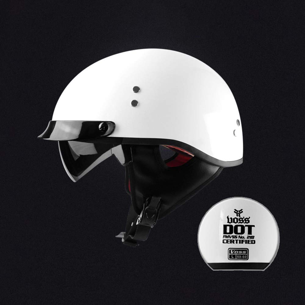 Ylfc Casque Moto 57 64cm Harley Casque De Moto Et Scooter Bol Lunettes Retro Style De Vintage Casque Moto Jet En Noir Mat Pour Scooter Chopper Ece Homologue Auto Et Moto Motos