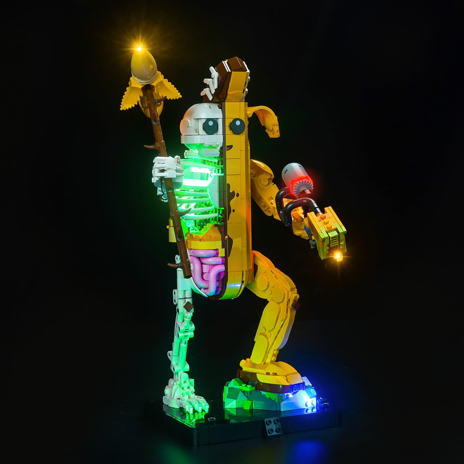 Photo 1 of LocoLee Light kit Compatible with Lego Peely Bone Fortnite 77072 - Only Lights, NO Bricks, Lighting Accessories Compatible with Lego 77072 Fortnite: Skeleton Banana Man
