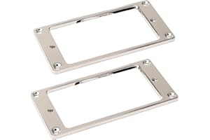 Chrome Metal Flat Electric Guitar Humbucker Pickup Ring, Thicknes 2mm Frame Mounting Ring Pack of 2