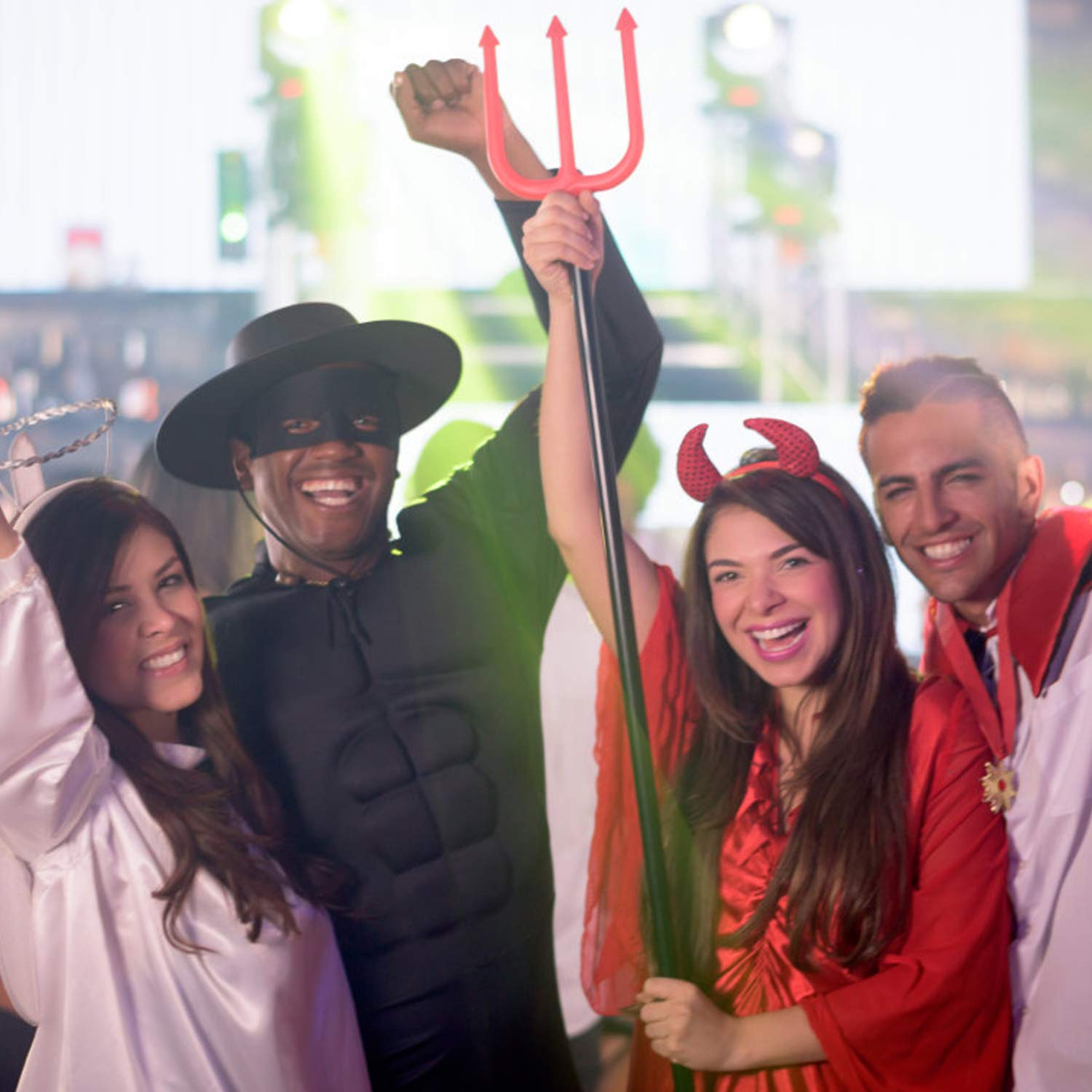 Fansport Halloween Kids Toy Pitchfork with Handle Halloween Prop Costume Prop Haunted House Prop