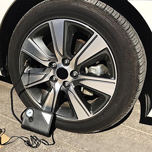Pulusi Auto 12V DC Portable Electric Air Tire Compressor 150 PSI Vehicle Gauge Inflator Pump - Thumbnail 4