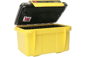 UNDERWATER KINETICS 406 Waterproof/Moistureproof/Airproof/Dustproof Protective ABS Dry UltraBox Case - Yellow/Clear Lid/Pouch/Rubber Liner/No Handle