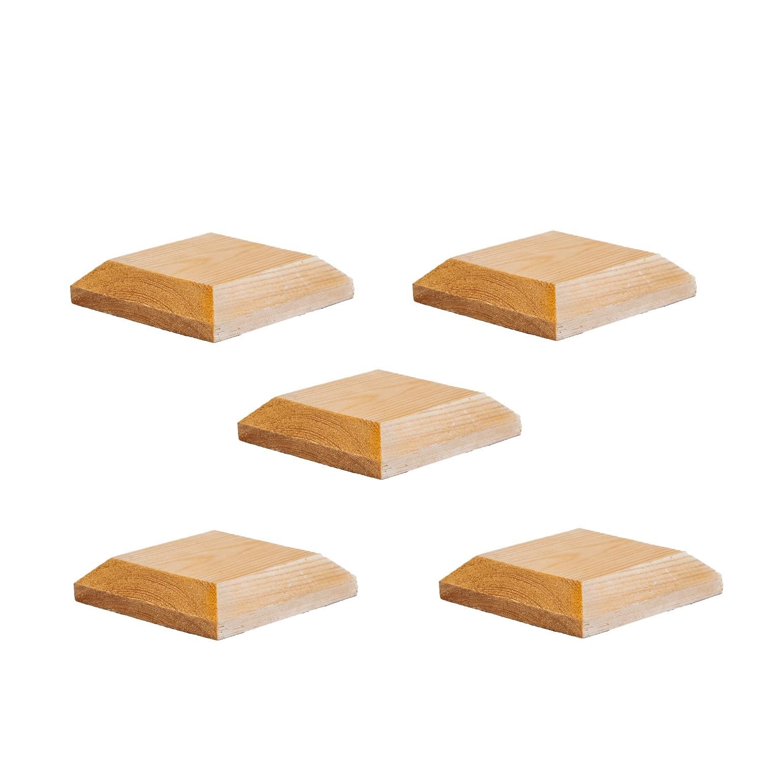 Timber Fence Post Cap | Fits 3x3" (75x75mm) Posts | Untreated | Square Posts | Pack of 5