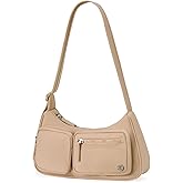 Telena Nylon Shoulder Bag for Women Y2K Trendy Purse Crescent Bag Cute Handbag