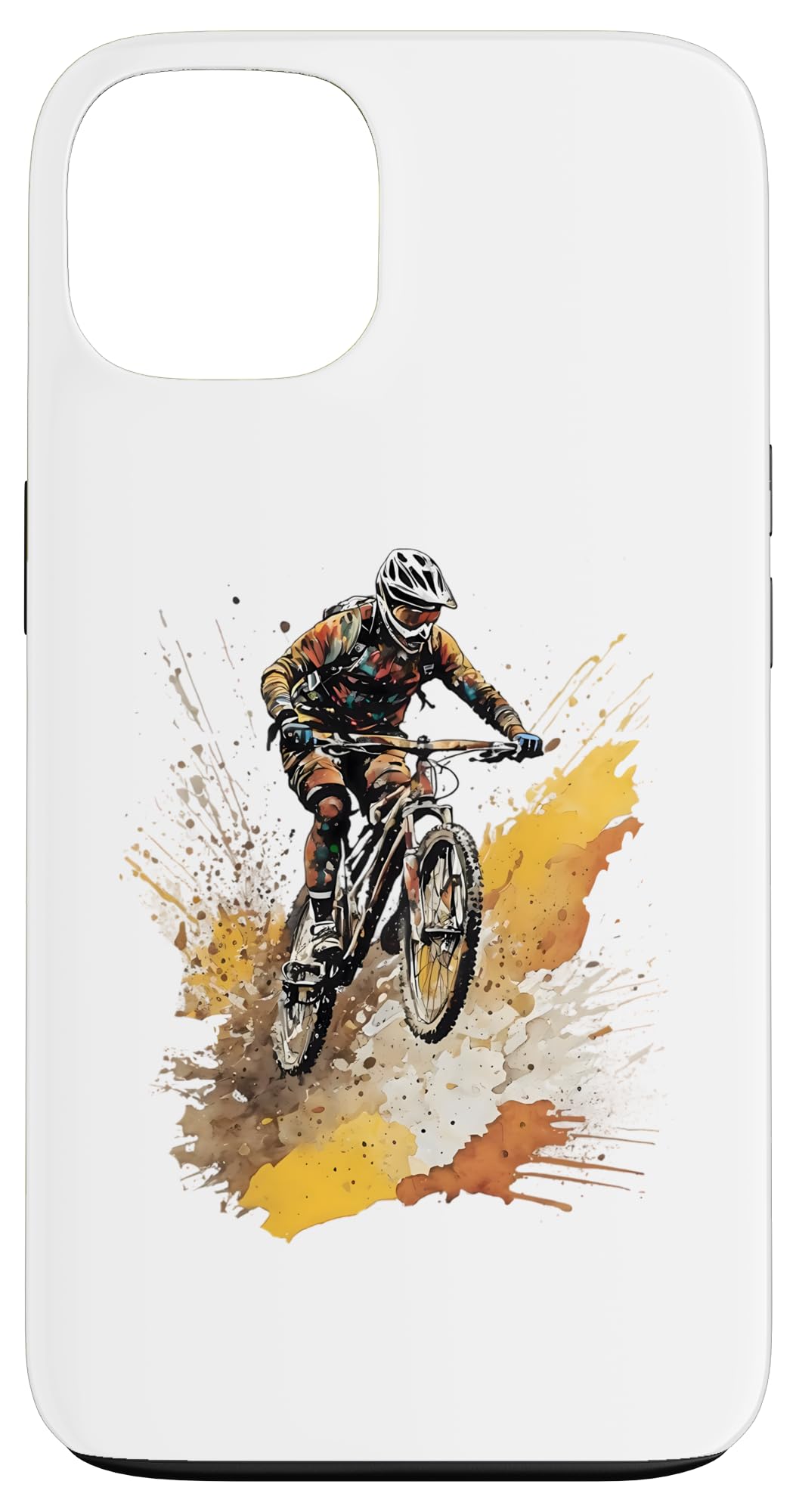 Mountain Bike MTB Downhill E-Bike Cyclist Case for iPhone 13