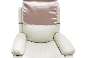 rainbowstar Satin Recliner Headrest Cover with Non-Slip Elastic Straps Silky Protector for Hair Protection