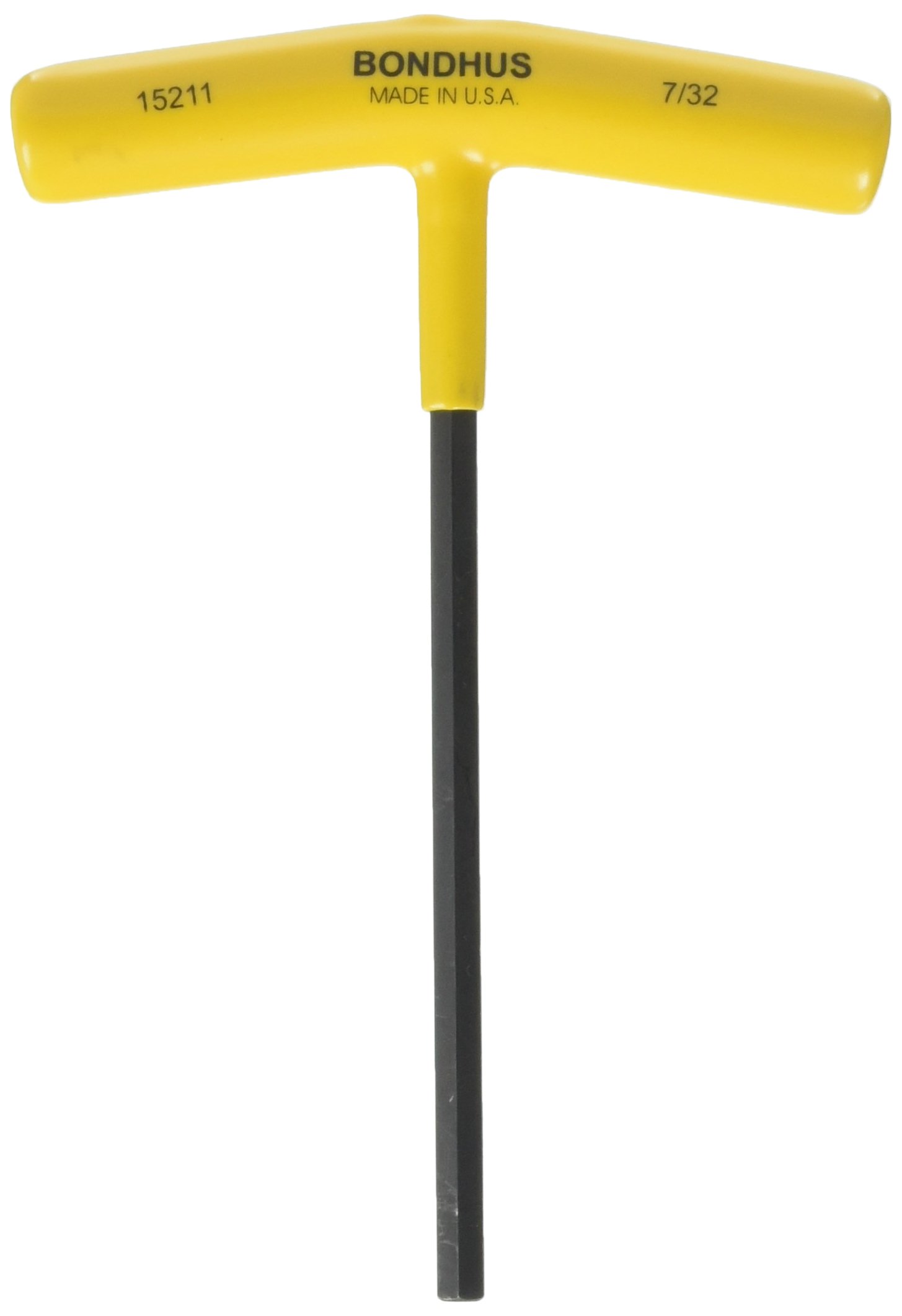 Bondhus, 7/32" T-Handle HEX 6" HEX Blade, 7/32", 15211