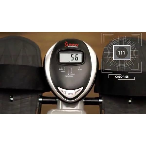 Sunny Health & Fitness Smart Compact Full Motion Rowing Machine, Full-Body Workout, Low-Impact, Extra-Long Rail, 350 LB Weight Capacity and Optional Free SunnyFitÂ® App Enhanced Connectivity - Image 8