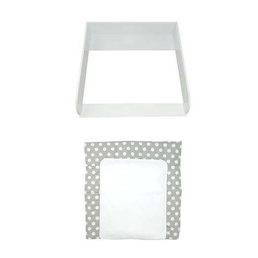 Wickelaufsatz'15cm hoch' in weiß für IKEA Hemnes Kommode + Wickelauflage'Punkte'