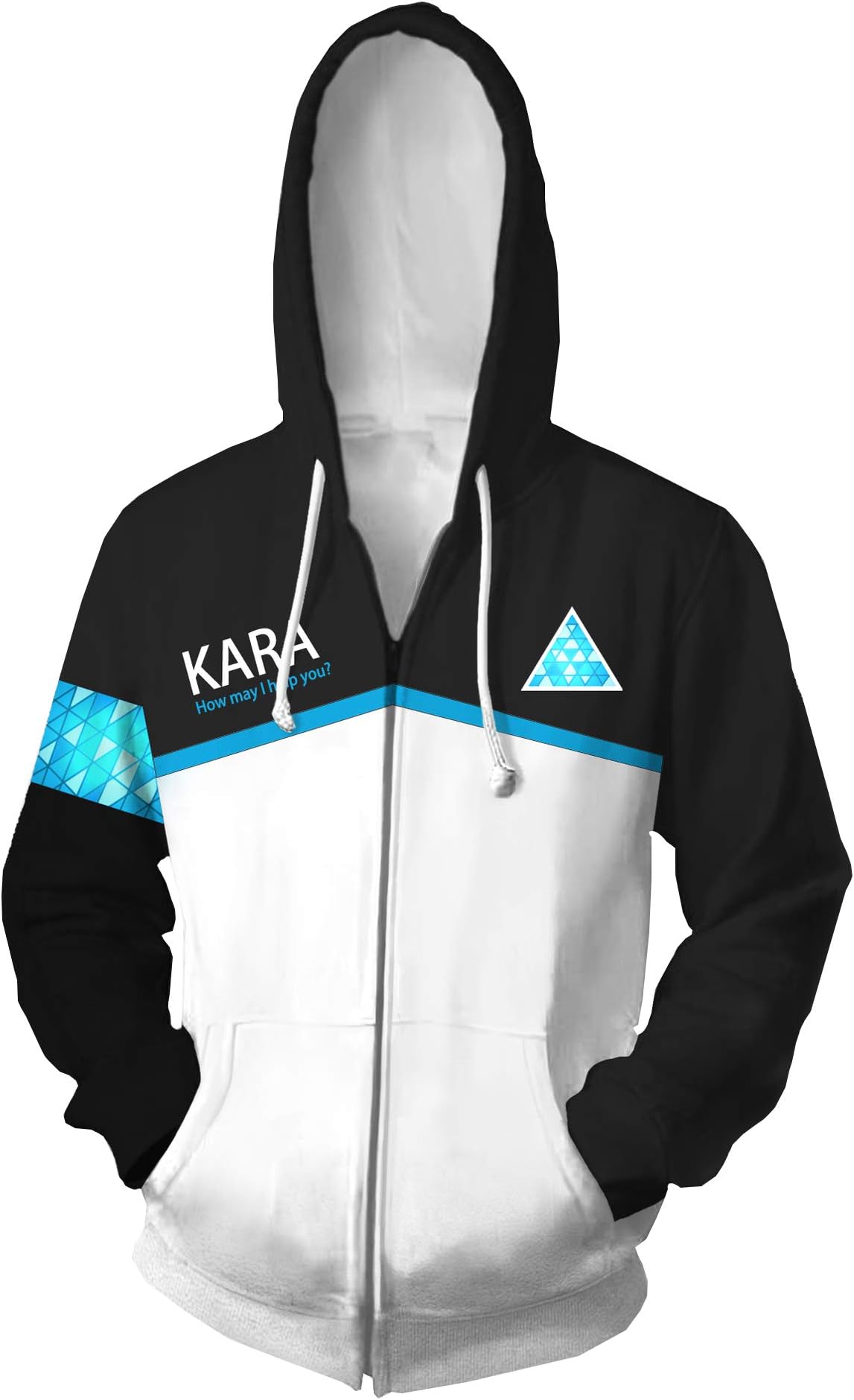 GOTEDDY Connor Kara Cosplay Hoodie Halloween Zipper Coat Sweatshirt Jacket Costume