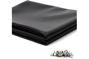 mokuo Universal Mopeds Scooter Seat Covers Flexible Motorcycle Seat Cover DIY Waterproof Seat Protector 100CM*70CM Black PU