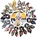 Ondder 12 Pack Satin Scrunchies for Hair, Hair Scrunchies for Women, Bow Scrunchies for Hair, Silk Scrunchies, Cute Scrunchies, Bunny Ears Scrunchies, Yellow Scrunchies, Scrunchies for Hair with Bow