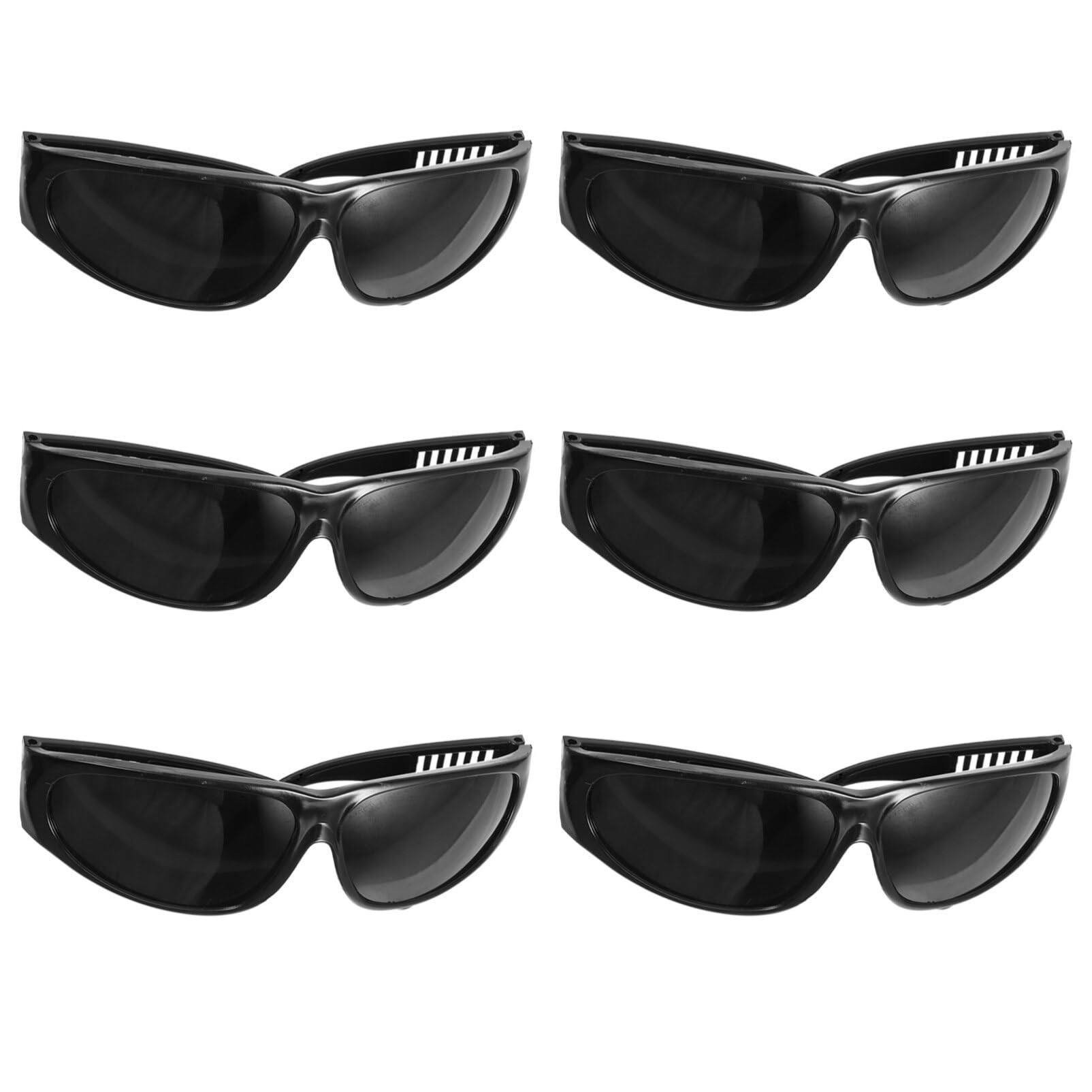 OSALADI Welding Glasses 6pcs Welding Goggles Welding Eye Protection Glasses Tinted Safety Glasses Eyewear for Laboratory Construction Gardening Dark Welding Goggles