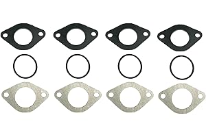 ULIFEBET 4 Sets 26mm Carburetor Gaskets Intake Manifold Gasket Compatible with VM22 125cc 150cc 160cc Pit Bike Dirt Bike Quad ATV Go Kart Buggy Lifan YX Zongshen Apollo Atomic CRF70