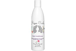 Rizos Curls Deep Conditioner, Strengthens & Moisturizes Hair while Controlling Frizz, Add Softness and Manageability with Coconut Oil, Sunflower Oil & Shea Butter, 10 oz