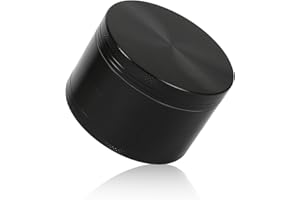 Memeaty Hand Spice Grinder 2.5 Inch Zinc Alloy Black