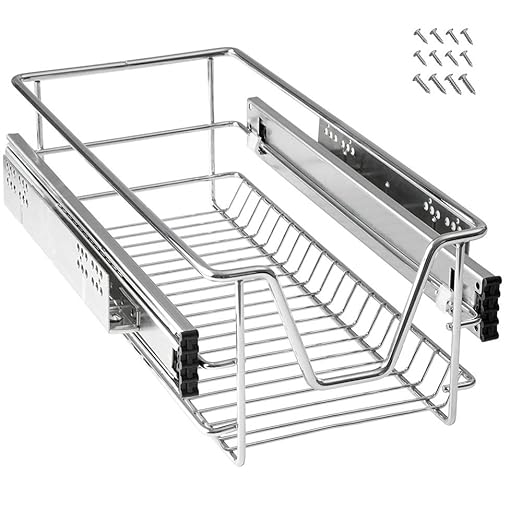 MCTECH Küchenschublade Teleskopschublade Schrankauszug Schlafzimmerschränke Küchenschrank Vollauszug Schublade (30cm)