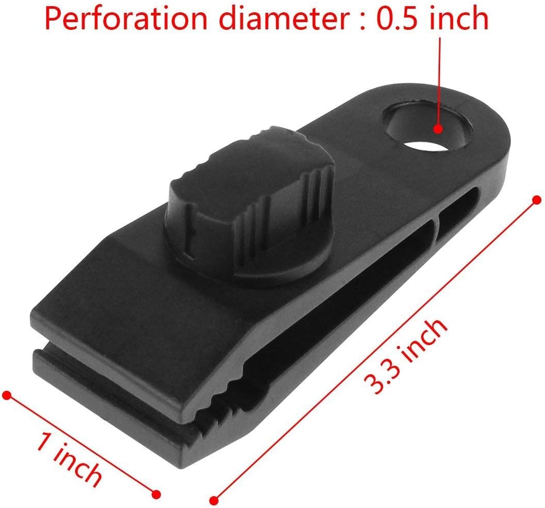 MYXC 10 Pcs Heavy Duty Multi-Purpose Thumb Screw Tarp Clips Clamps Withstand 60mph Strong Wind Fit for Holding up Tarp, Canopy, Car Cover, Pool Cover, Boat Cover, Hammock Cover: Home & Kitchen
