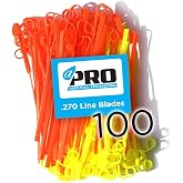 Aero-Flex&reg; No More Line! Combo Replacement Flexible Line Blades 100 PRO Pack Heavy Duty Line Blades - No More Trimmer line!