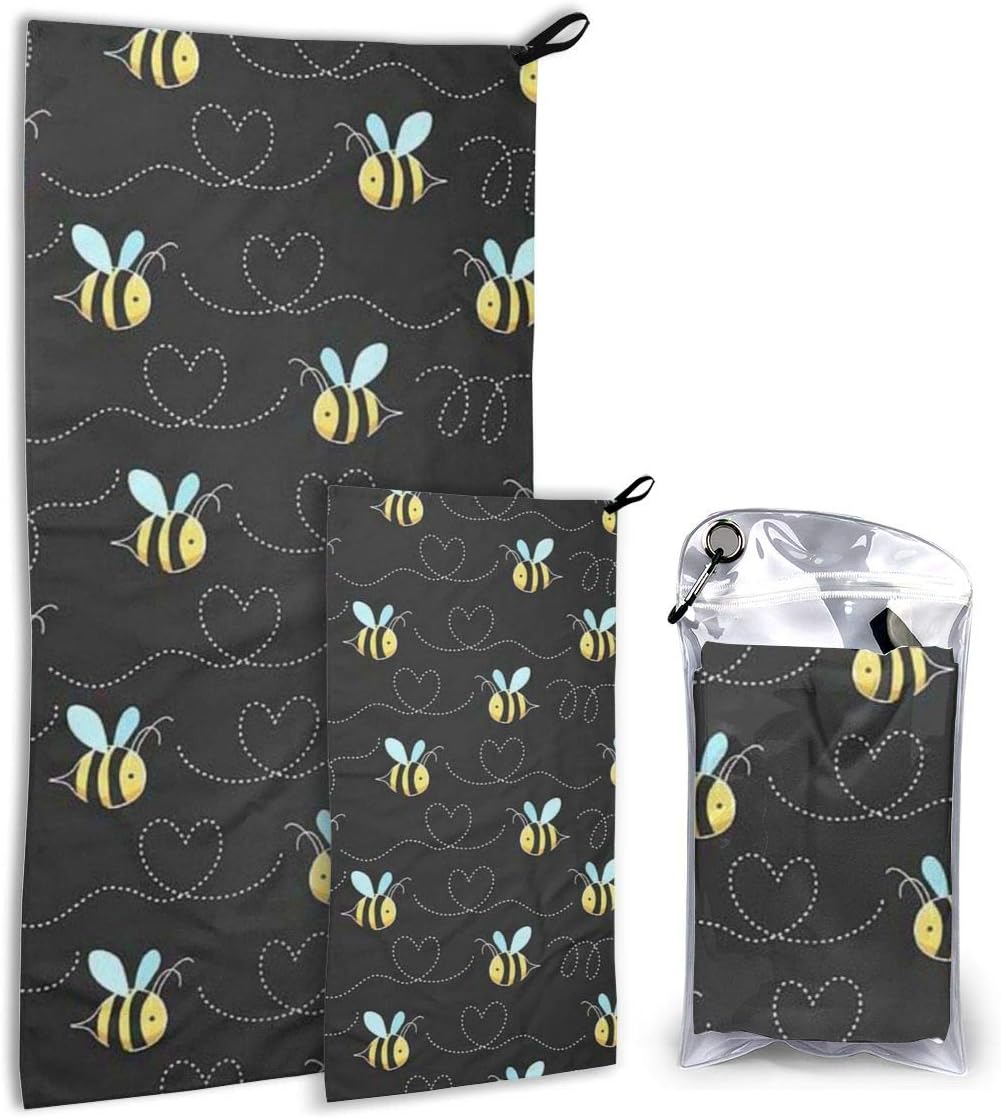 CCGGJPYI Bumble Bees Quick Dry Towel for Home Gym, Beach