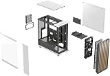 Fractal Design North Chalk White Tempered Glass Case with Front Wood Oak view 7