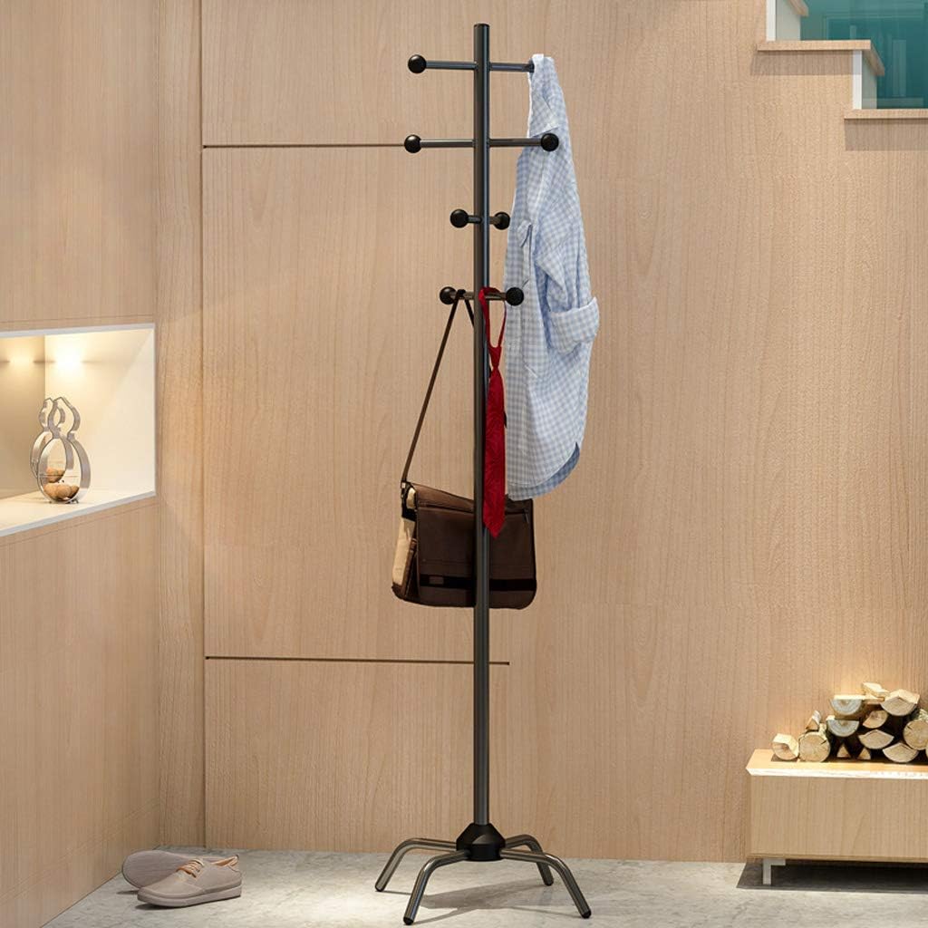 Percheros de pie industriales, perchero de diseño moderno de metal