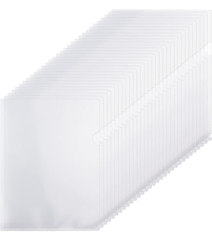 L-Type Plastic Project Pocket File Document Folder Clear Folders Fit - View #4