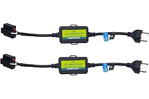 KOOMTOOM H4 9003 HB2 LED Bulbs CANbus Decoder - Anti-Flickering Harness Decoder/Dashboard Warning Error Free EMC Canceller De