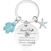 Luvsweets Sea Turtle Keychain Gifts - Sea Turtle Gifts for Women Turtle Lovers Inspirational Gifts Ocean Animals Key Chain