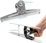 Coideal Extra Large Bull Clips 11.8 Inch 2 Pack Stainless Steel Giant Clips view 6