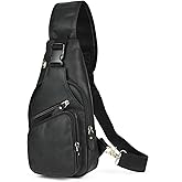 Le'aokuu Men Fashion Casual Tea Designer Travel Hiking Crossbody Chest Sling Bag Rig One Shoulder Strap Bag Men Leather 8015 | Fashion, Casual, Tea, Designer, Travel, Hiking