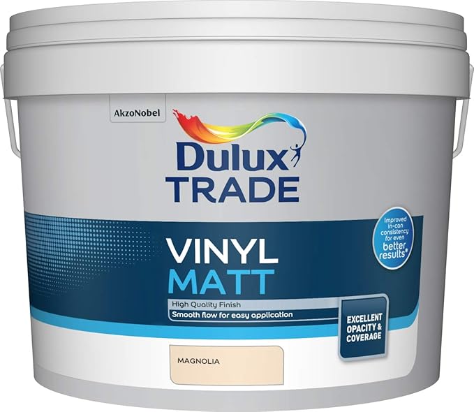 Dulux Trade Vinyl Matt Magnolia 10L Amazon.co.uk DIY & Tools