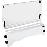 KUAFU Clear Windshield Compatible with 2018-2020 400 | Compatible with Massimo Buck 200 2018, 400 2018-2020 Front Heavy Duty Folding 2-IN-1Windshield Windscreen