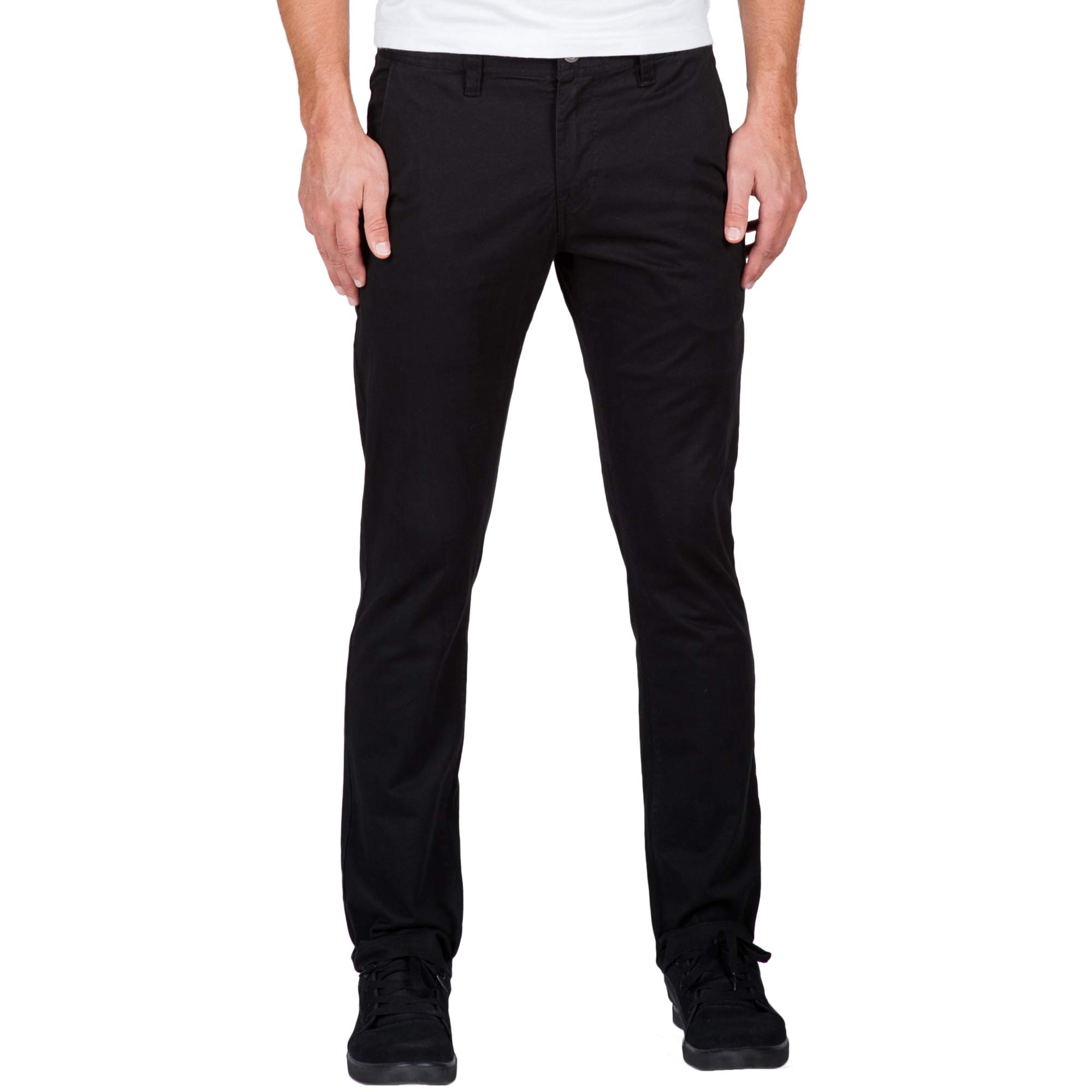 Volcom Frickin Slim Chinos for Men, Mens, A1131601, black, FR : XS (Taille Fabricant : 28)