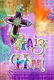 Toland Home Garden  Praise Him 12.5 x 18-Inch Decorative USA-Produced Garden Flag
