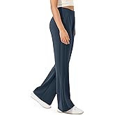 ODODOS Women's Modal Soft Mini Flared Pants with Pockets High Waist Pull-On Casual Lounge Pants-29/31" Inseam