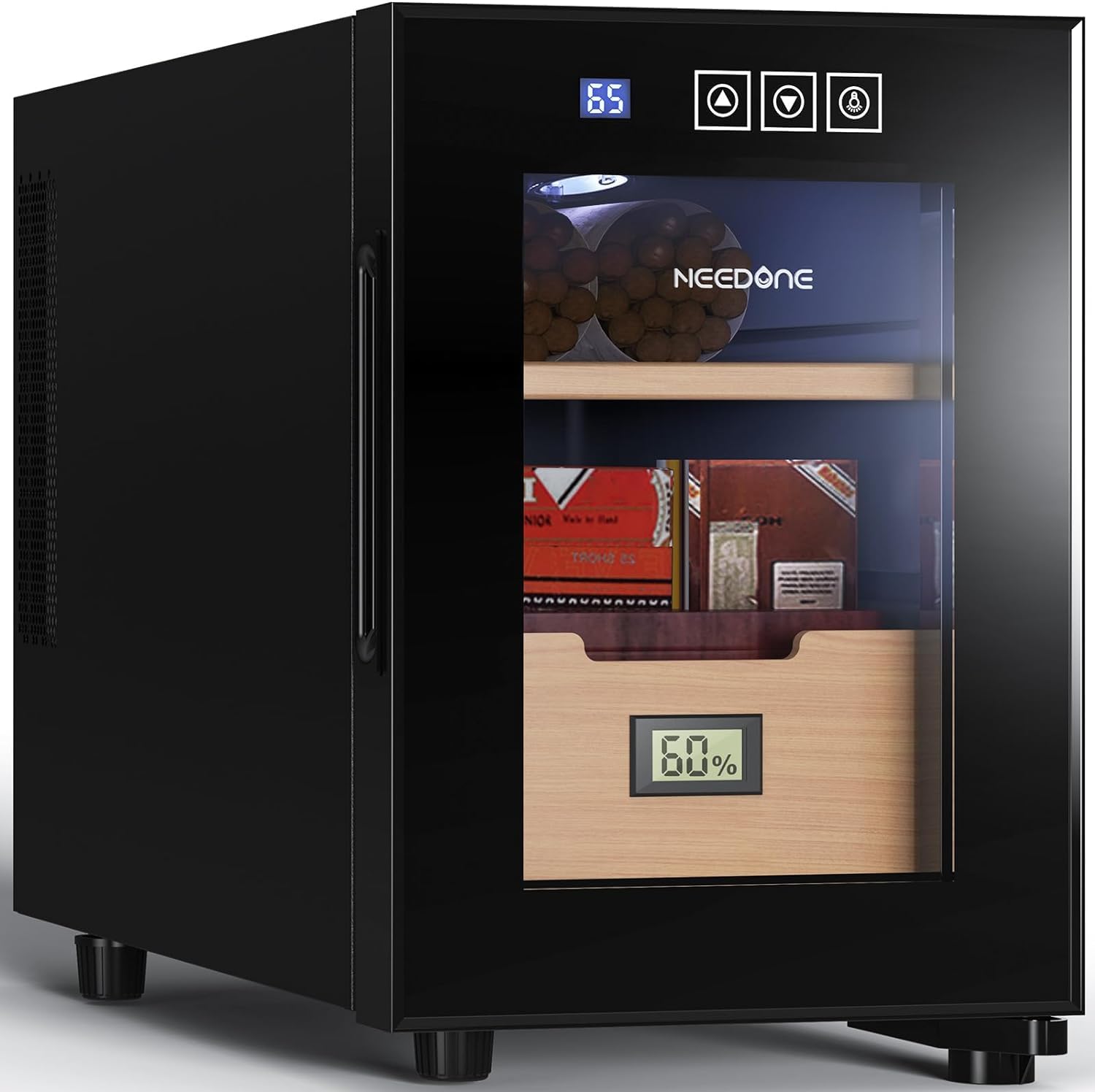 NEEDONE Electric Humidor 16L with Heating and Cooling Quiet Control