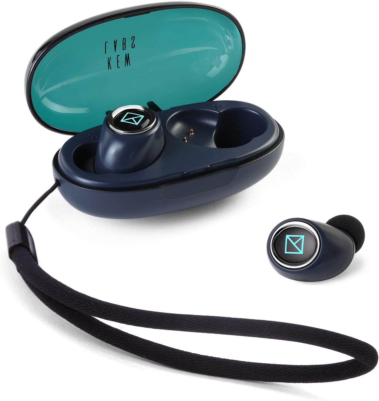 Kew Labs Wireless Earbuds with Charging Case - Premium Audio Quality - Sweatproof for Extreme Workouts & Running - Bluetooth 5.0 in Ear Sport Headphones W/Extra Bass - 6 Hr Battery