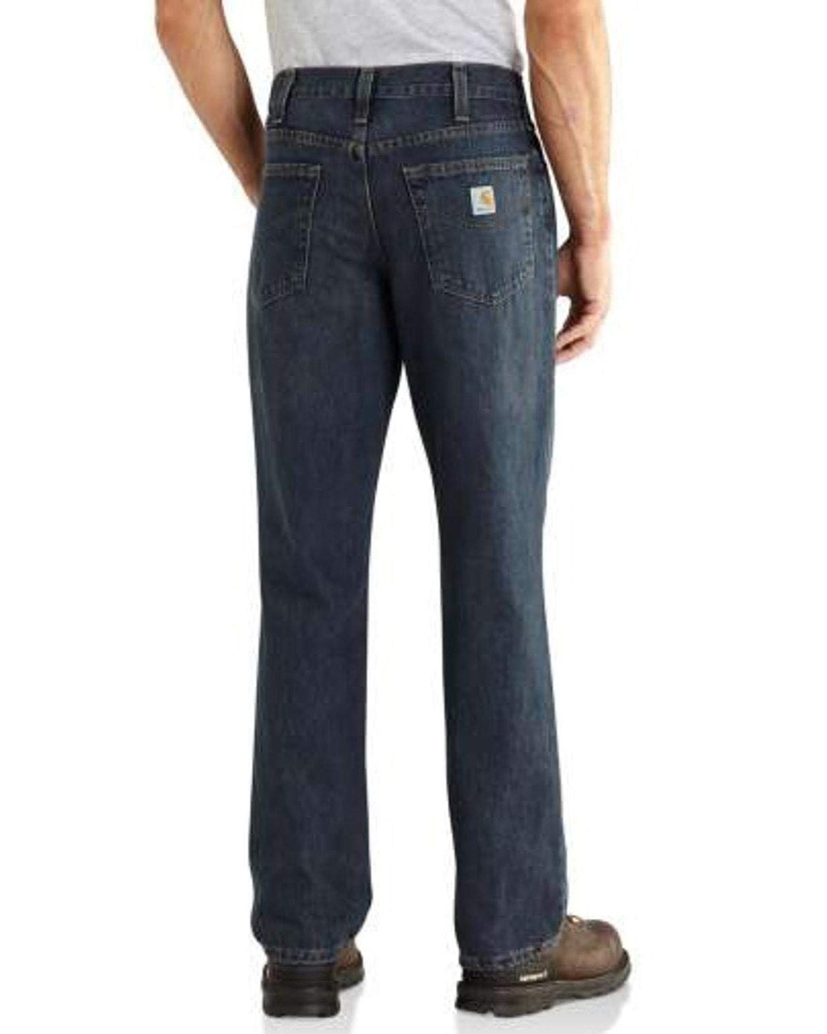 Carhartt Mens Relaxed Fit 5-Pocket Jeans, Bed