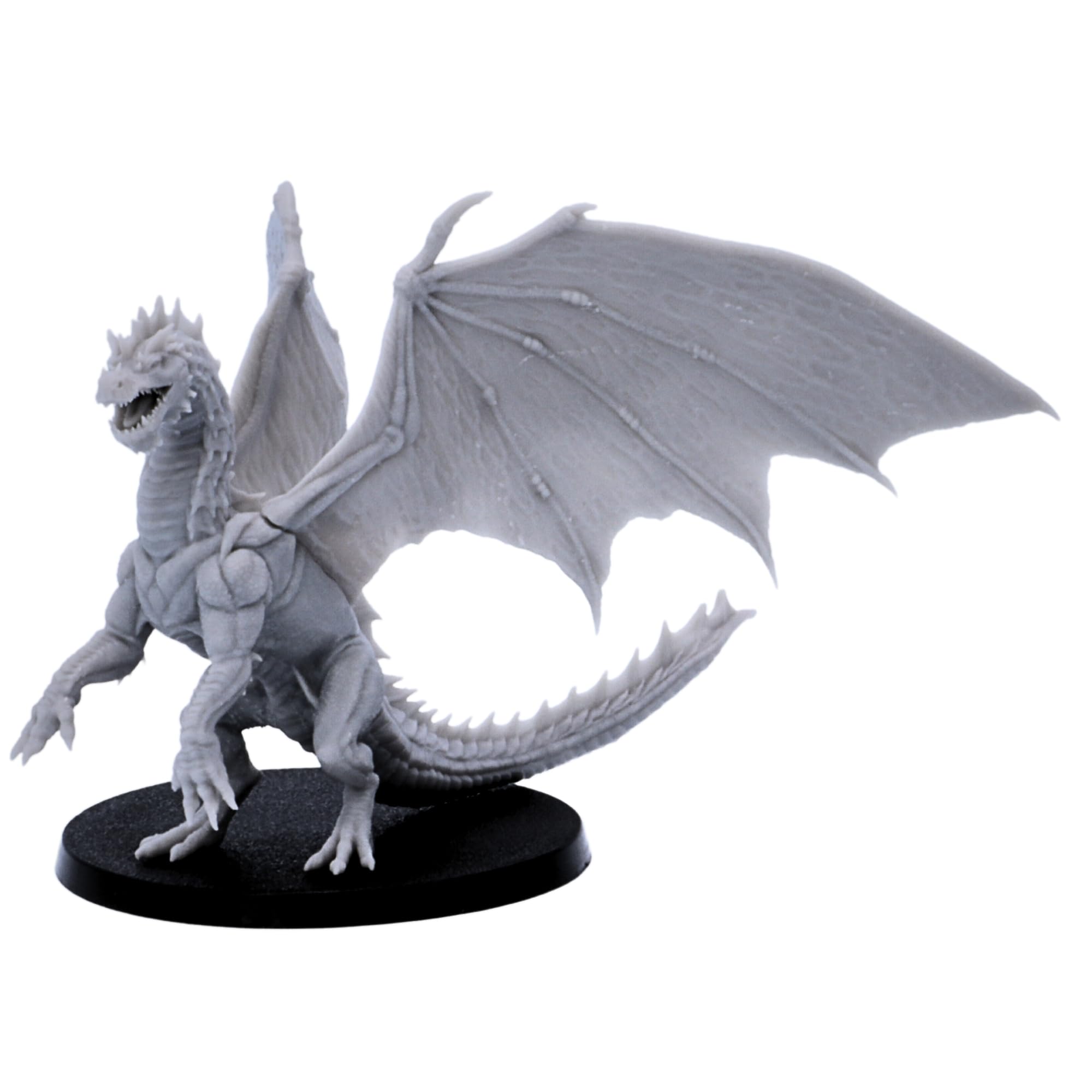 Young Green Dragon Miniature Figure for Tabletop 28mm Dungeons and Dragons Miniature Gaming, Fantasy Role Playing Games