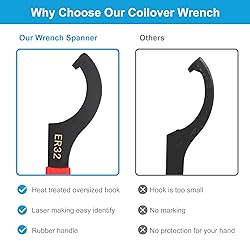 Ocasar Coilover Wrench Spanner, 4PCS Non-Slip